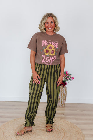 Praise The Lord Tee - Washed Espresso