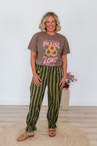 Praise The Lord Tee - Washed Espresso