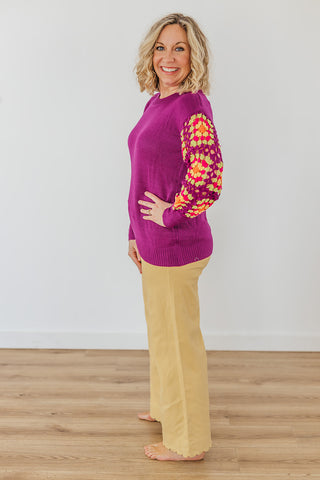 Maggie Magenta Sweater