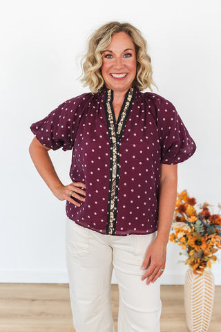 Pretty in Polka Dots Top