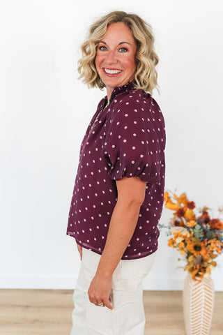Pretty in Polka Dots Top