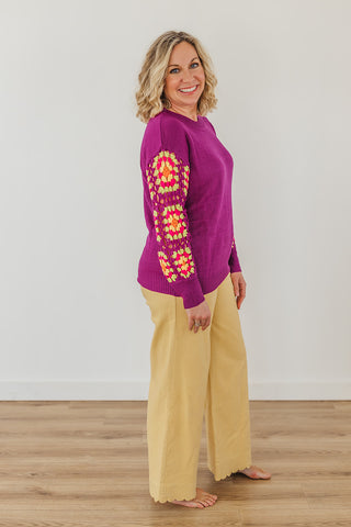Maggie Magenta Sweater