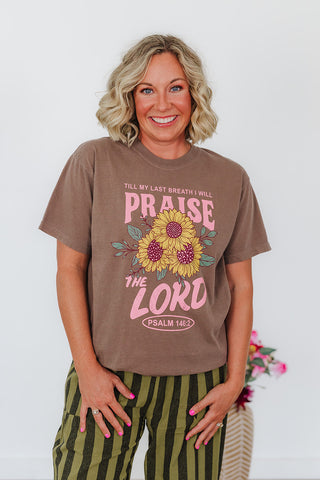Praise The Lord Tee - Washed Espresso