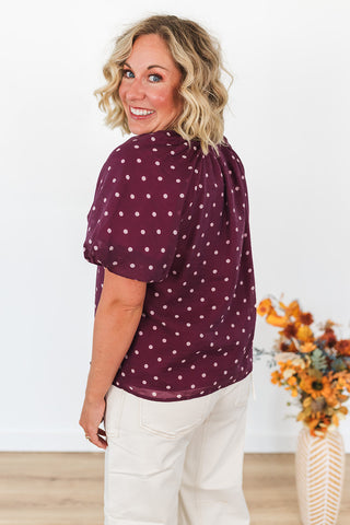Pretty in Polka Dots Top