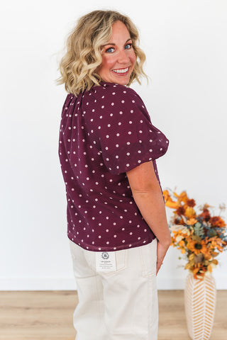 Pretty in Polka Dots Top