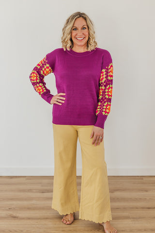 Maggie Magenta Sweater