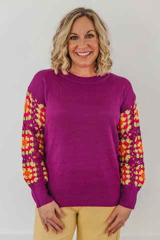 Maggie Magenta Sweater
