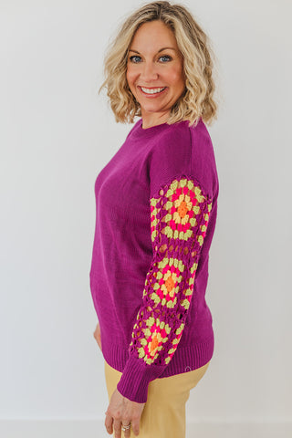 Maggie Magenta Sweater