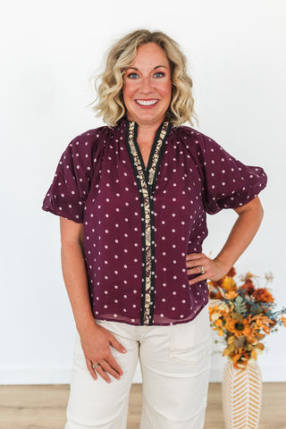 Pretty in Polka Dots Top