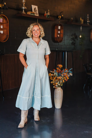 La Dahlia Dress - Copper Mistflower