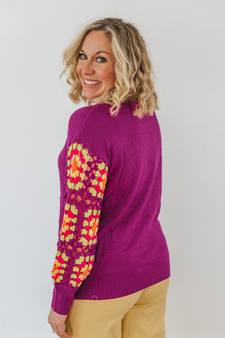 Maggie Magenta Sweater