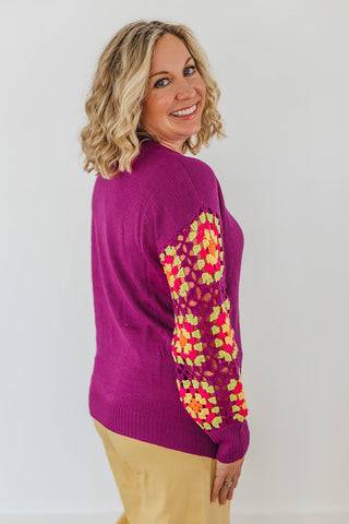 Maggie Magenta Sweater