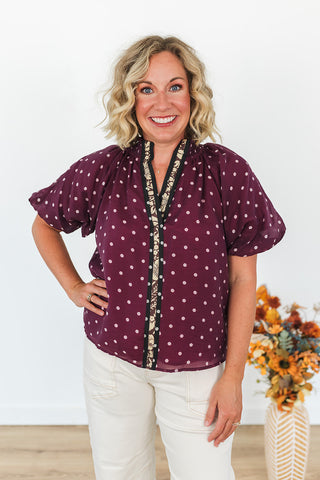 Pretty in Polka Dots Top