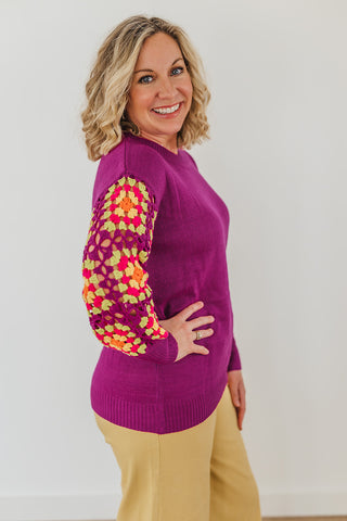 Maggie Magenta Sweater