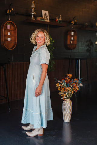 La Dahlia Dress - Copper Mistflower