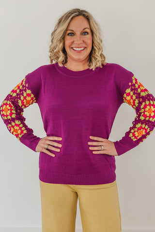 Maggie Magenta Sweater