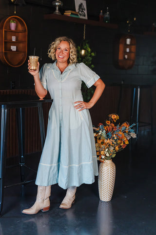 La Dahlia Dress - Copper Mistflower