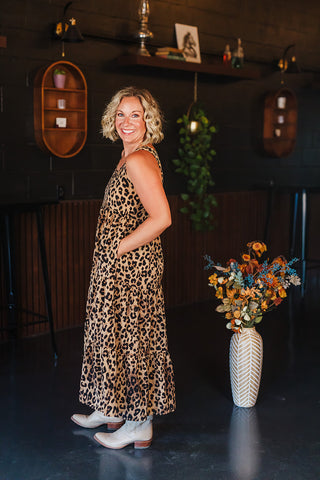 Sand Leopard Dress