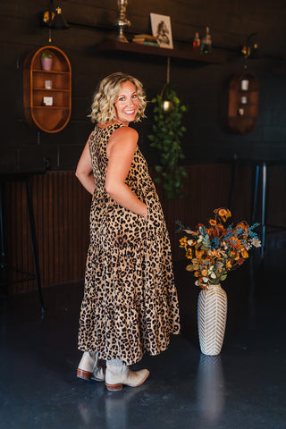 Sand Leopard Dress