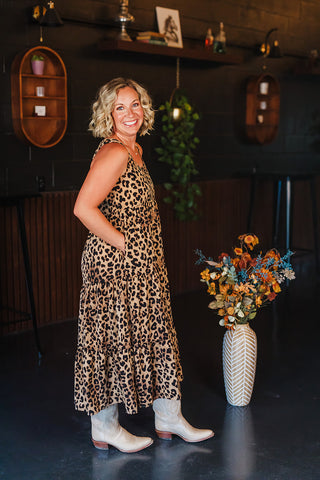 Sand Leopard Dress