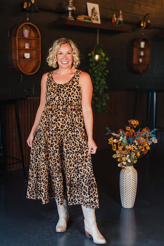 Sand Leopard Dress