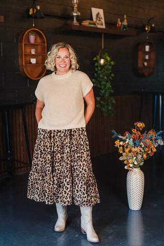 Sand Leopard Dress