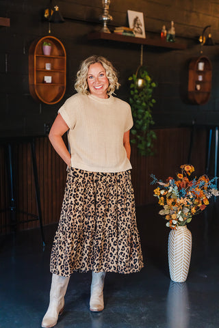 Sand Leopard Dress