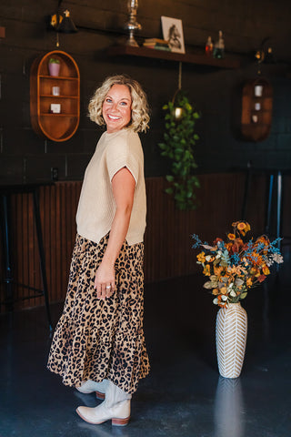Sand Leopard Dress