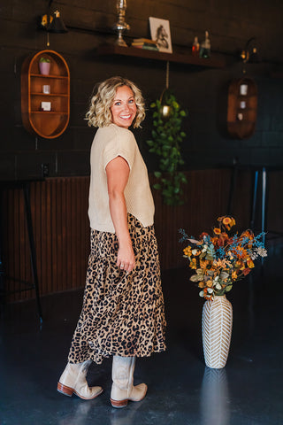 Sand Leopard Dress