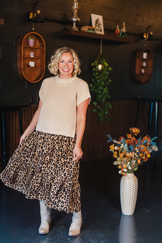 Sand Leopard Dress