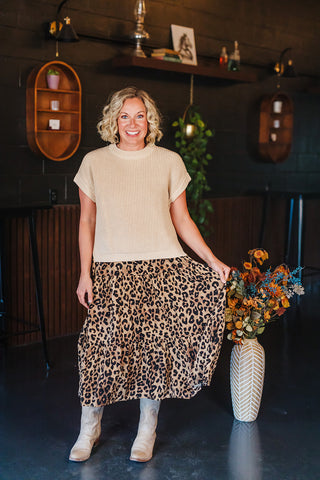 Sand Leopard Dress