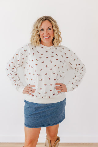 Giddy Up Terry Pullover