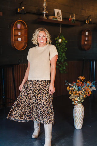 Sand Leopard Dress
