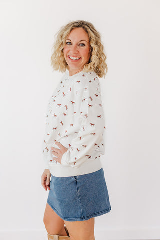 Giddy Up Terry Pullover