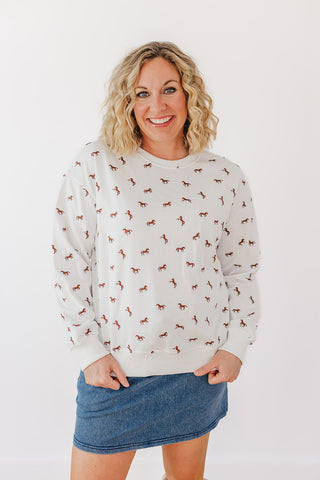 Giddy Up Terry Pullover