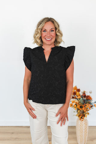 Here for the Party Top - Black