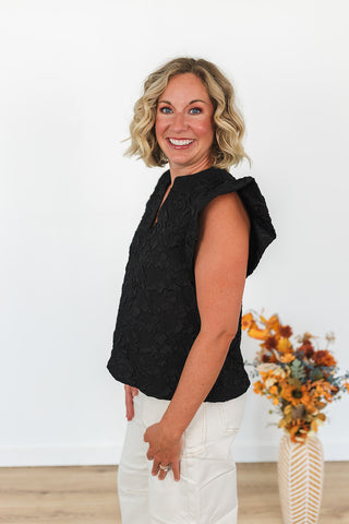 Here for the Party Top - Black