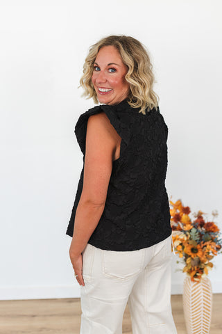 Here for the Party Top - Black