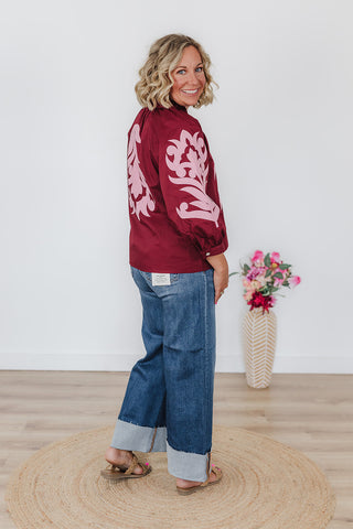 Burgundy Royal Beauty Top