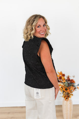 Here for the Party Top - Black