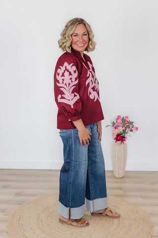 Burgundy Royal Beauty Top
