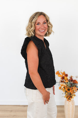 Here for the Party Top - Black