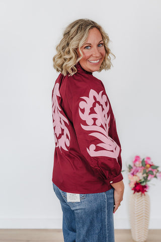 Burgundy Royal Beauty Top