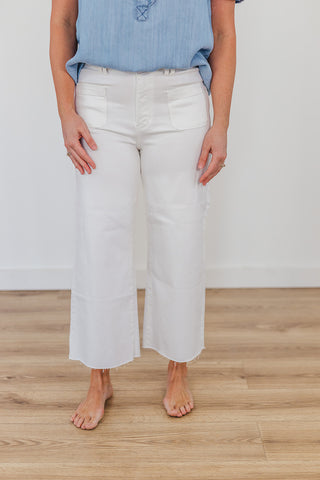 Wimberly White Judy Blue Crop Jeans