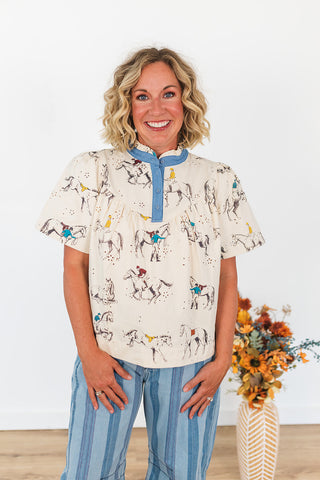 Polly Polo Top