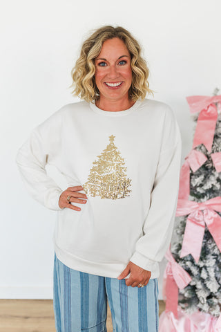 Stockbridge Tree Sequin Sweatshirt