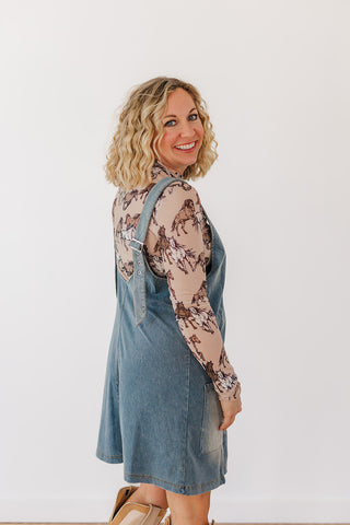 Meadow Refined Denim Jumper Dress