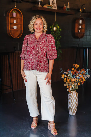 Ball Game Ready Top - Maroon