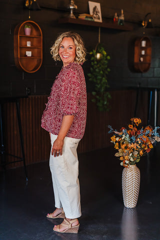 Ball Game Ready Top - Maroon