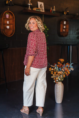 Ball Game Ready Top - Maroon